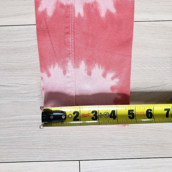 Revolution Revolt Jeans Womens 1 Pink Tie Dye Straight Leg Tapered Pants 27x28 - Picture 13 of 13